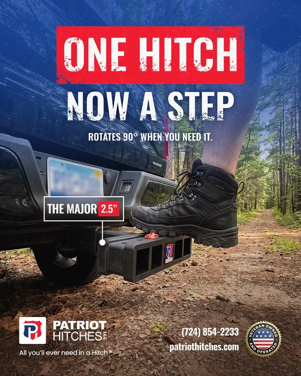 Social post: One hitch, now a step